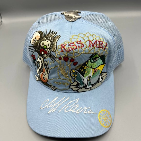 Cliff Raven | Accessories | Vintage Cliff Raven Hat Blue Ed Hardy ...